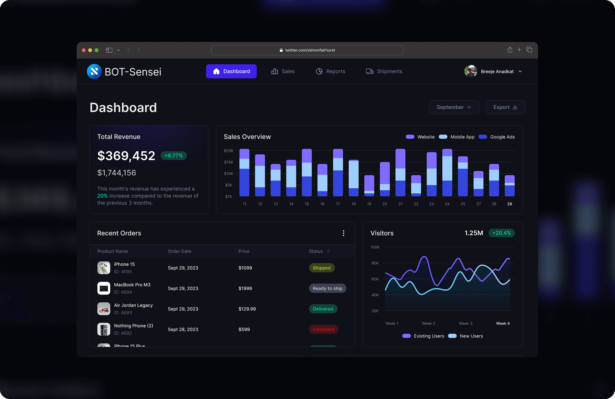 Интерфейс BuildClaw